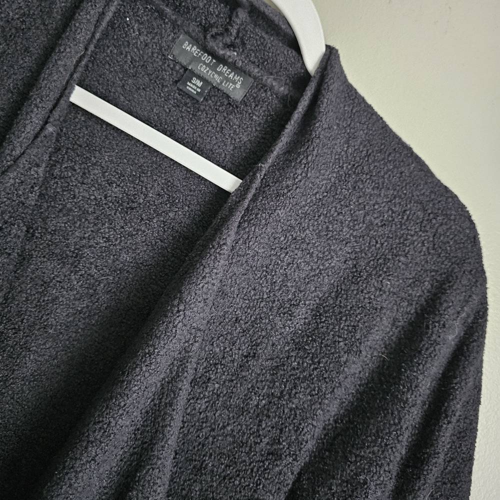 Barefoot Dreams Women's Cardigan Ulta Lite  Drape Black CozyChic Wrap s/m